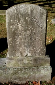 Grave marker of Ann Maria (Bliffens) Hathaway in Oak Grove Cemetery, New Bedford, MA | Image from Find A Grave contributor, "goose," 2015.